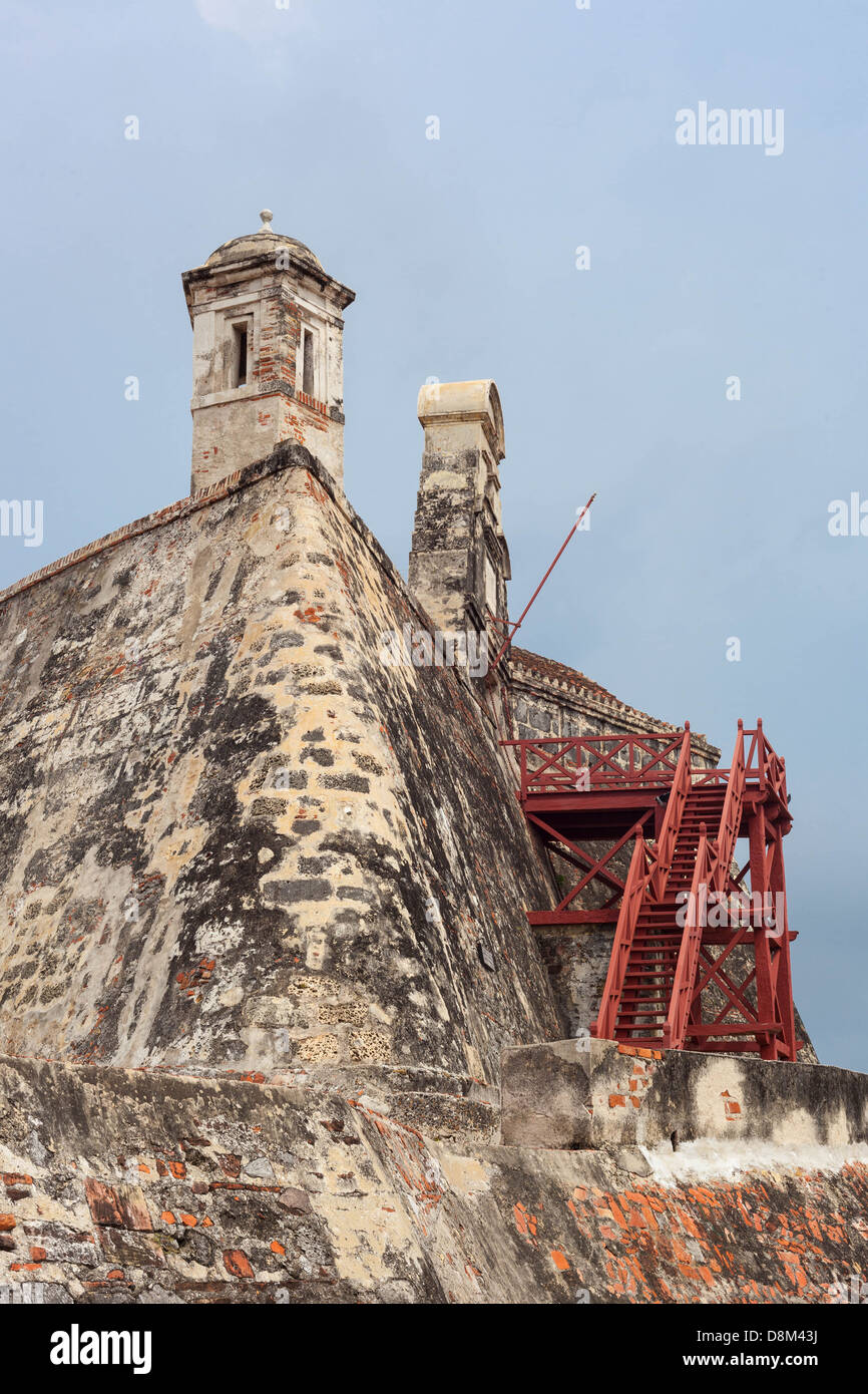 San Felipe de Barajas Fortress, Cartagena de Indias, Colombia. Stock Photo