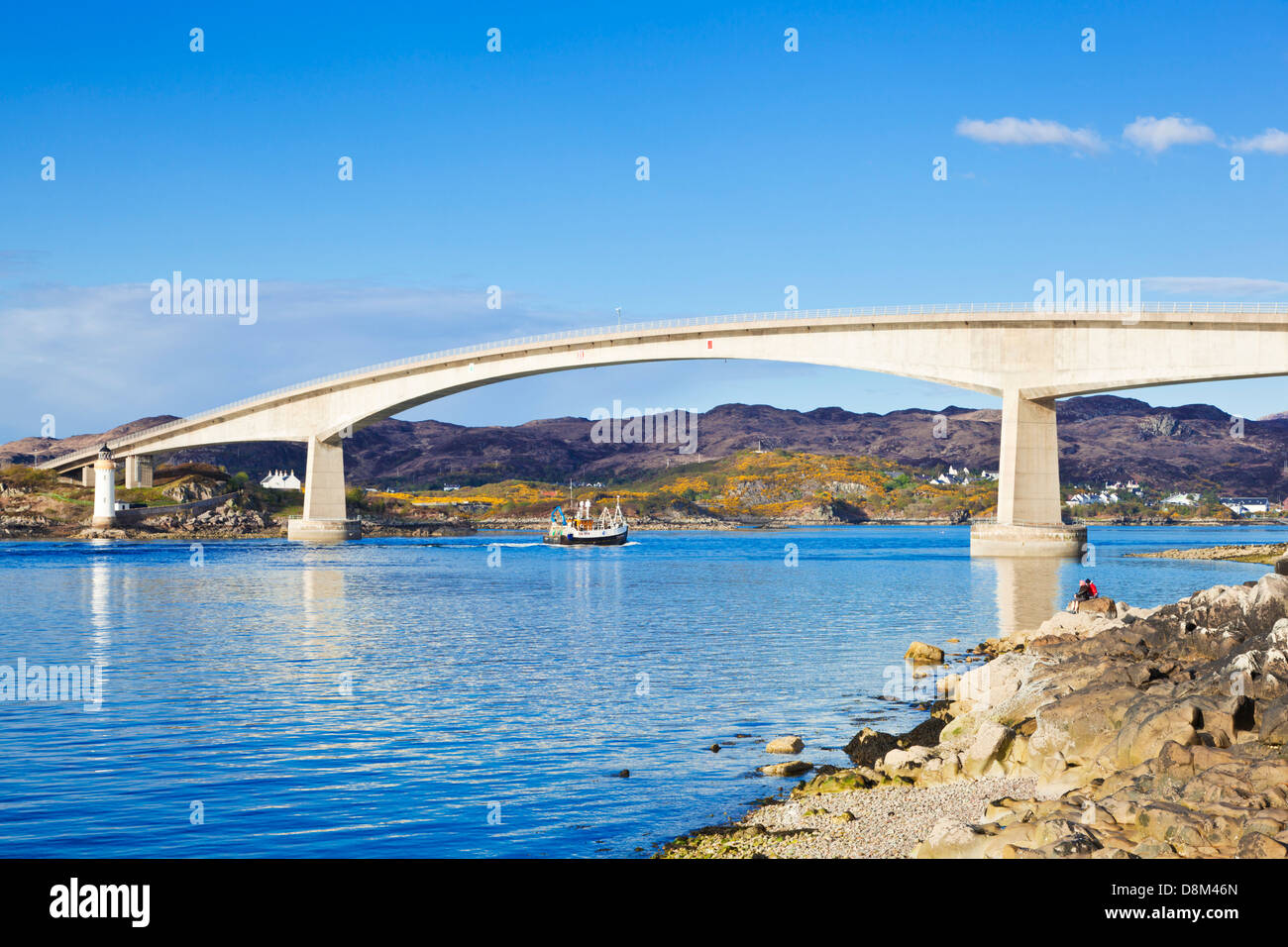 The Skye bridge connecting the scottish mainland with the Isle of Skye Highlands and Islands Scotland UK GB EU Europe Stock Photo