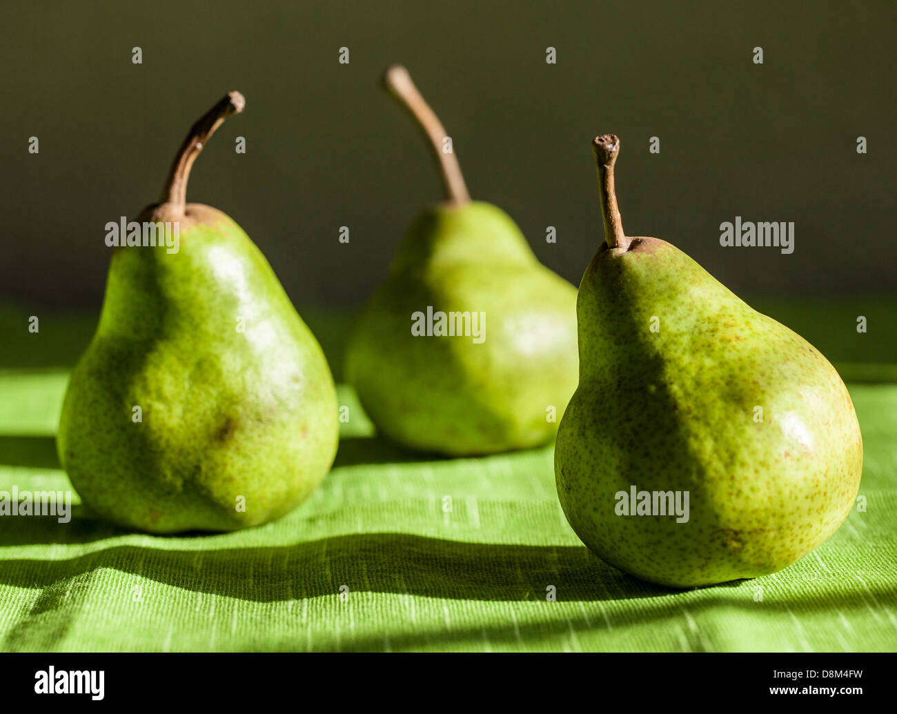 Three pears Stock Photo