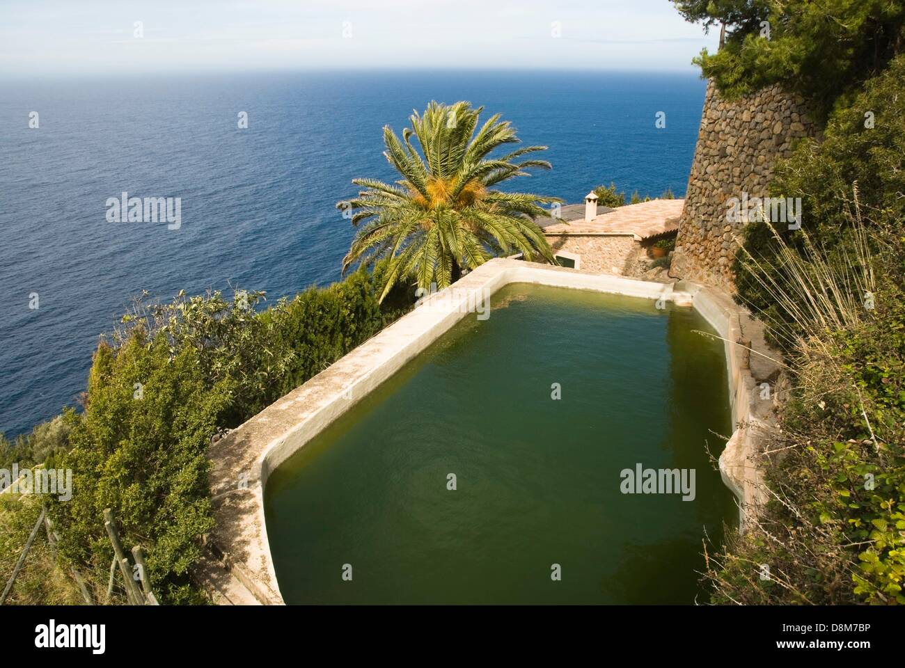Irrigation plant near Banyalbufar, Mallorca Stock Photo