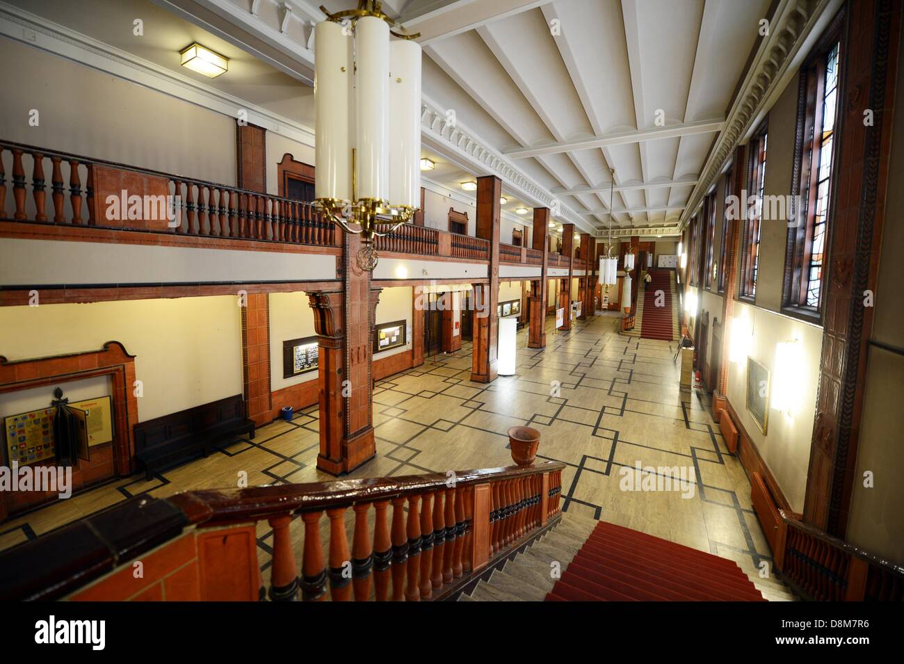 Interior view of Rathaus Schöneberg in Berlin, Germany, on 21 May 2013 ...