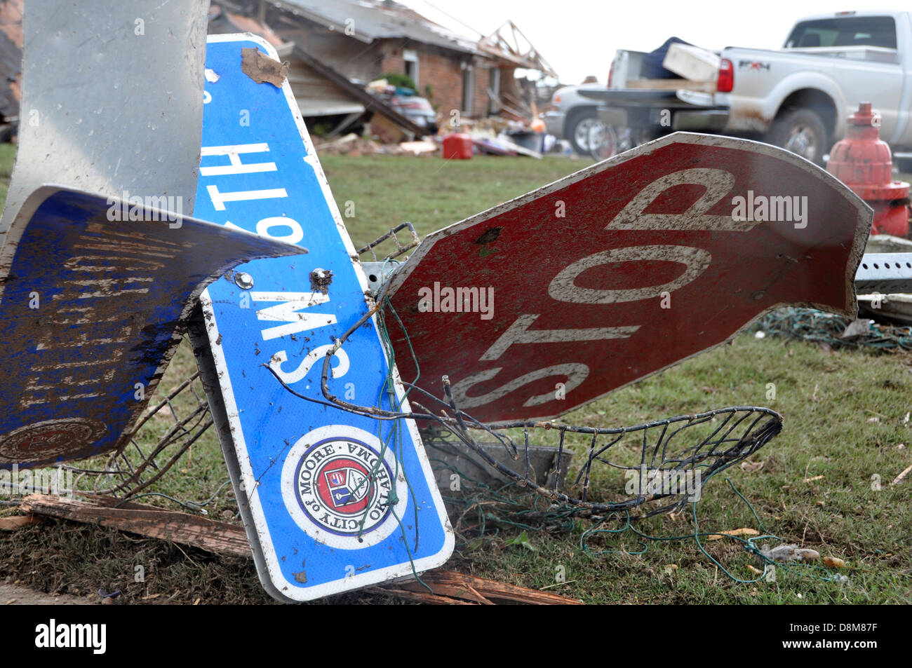 Oklahoma tornado relief Stock Photo