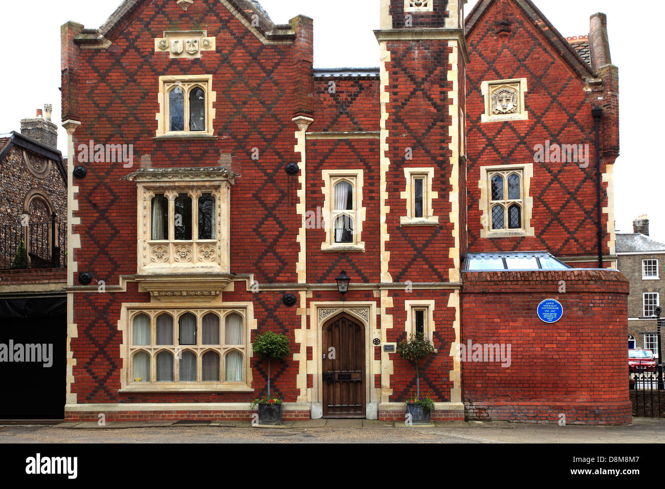 Lewis Cottingham House, Bury St Edmunds City, Suffolk County, England Stock Photo