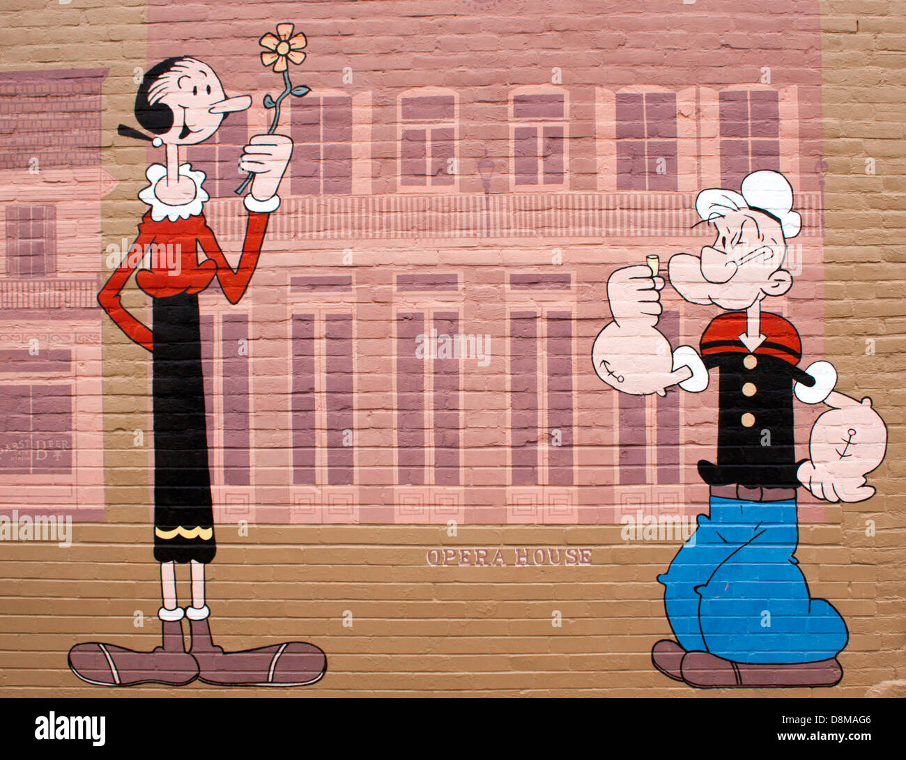 popeye and olive oil kissing