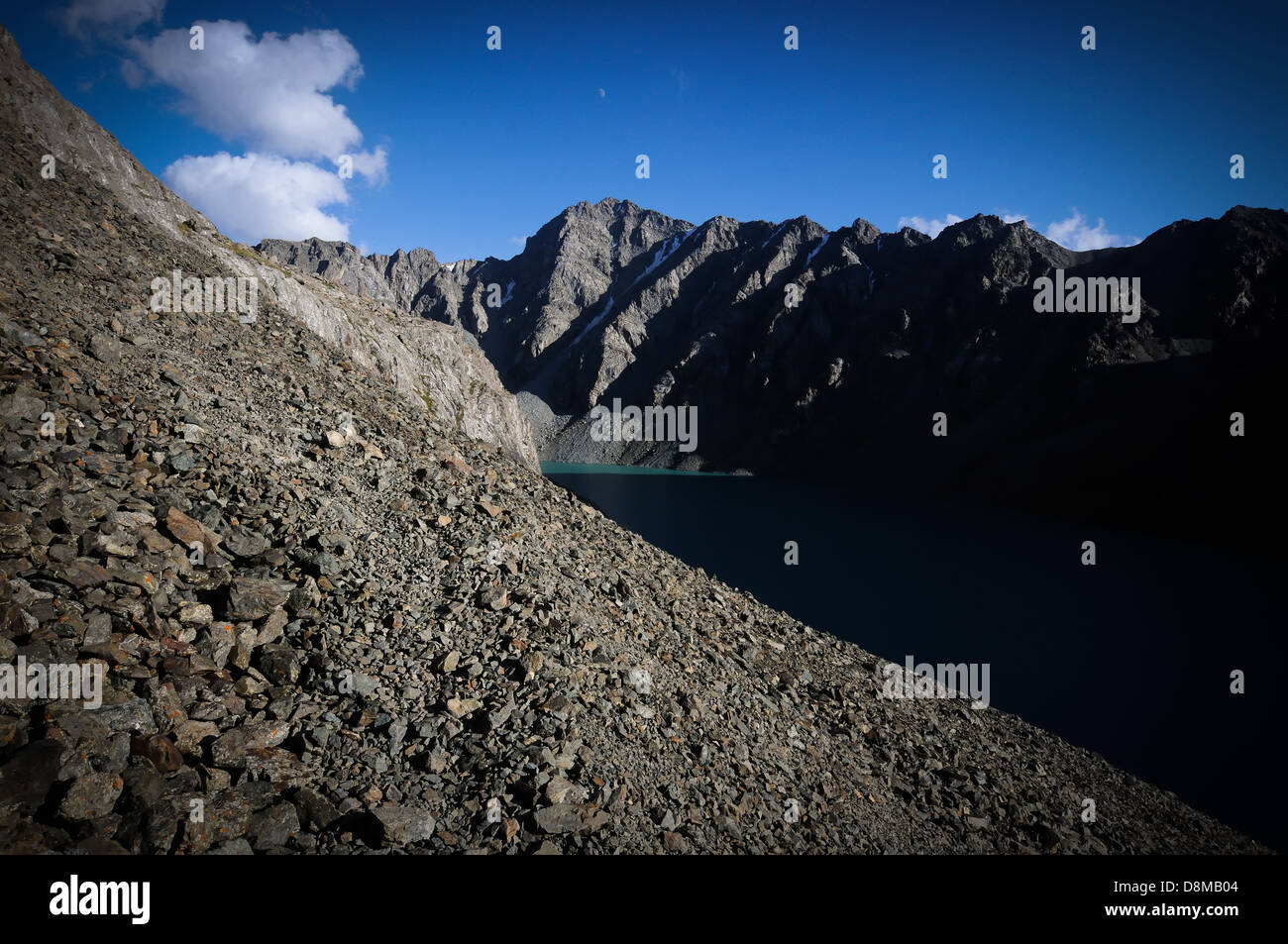 Landscape and nature in the Central Asian country of Kyrgyzstan Stock