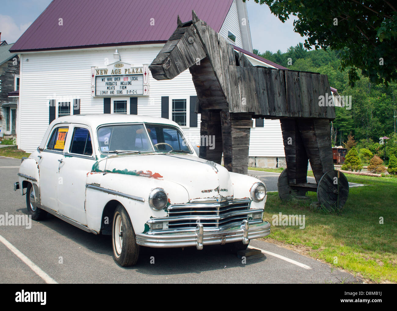 Miniature Trojan Horse in Epsom New Hampshire Stock Photo Alamy