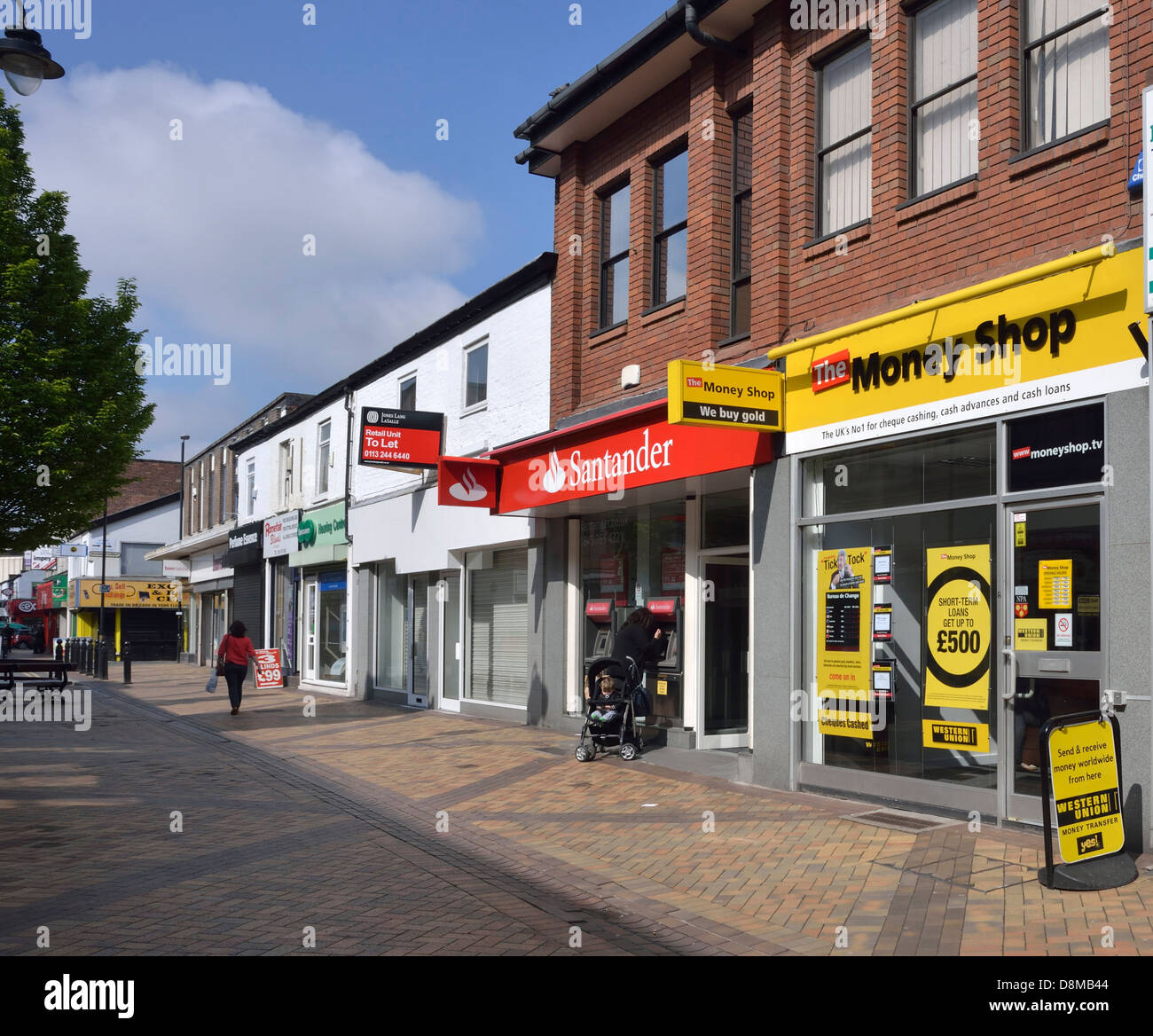 shop sin stockport, greater manchester.Stockport is one of the towns and cities given mary portas money. Stock Photo