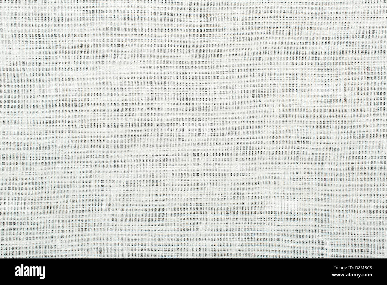 Linen canvas, white texture background Stock Photo