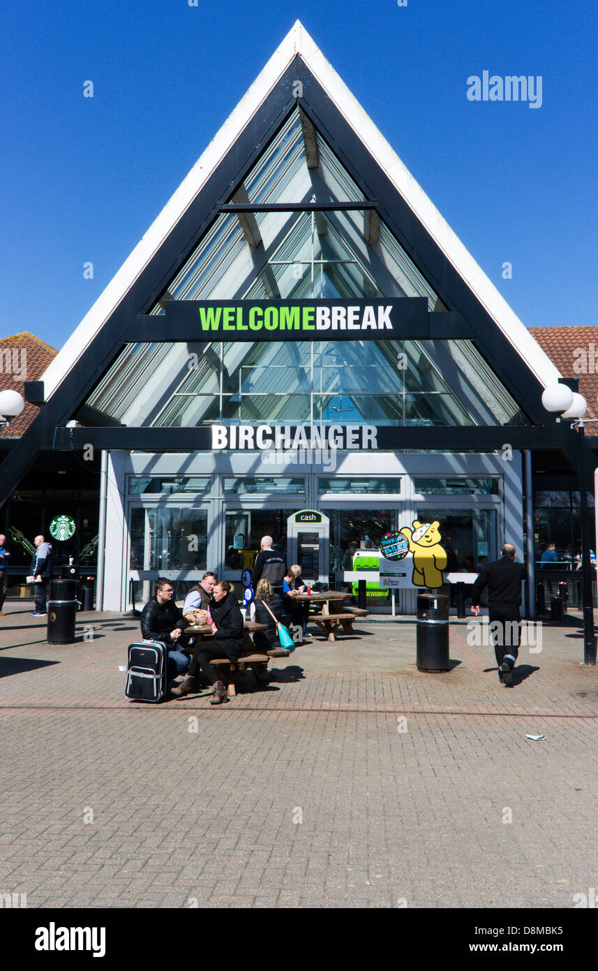 Birchanger services on the M11 motorway in Essex, England. Stock Photo
