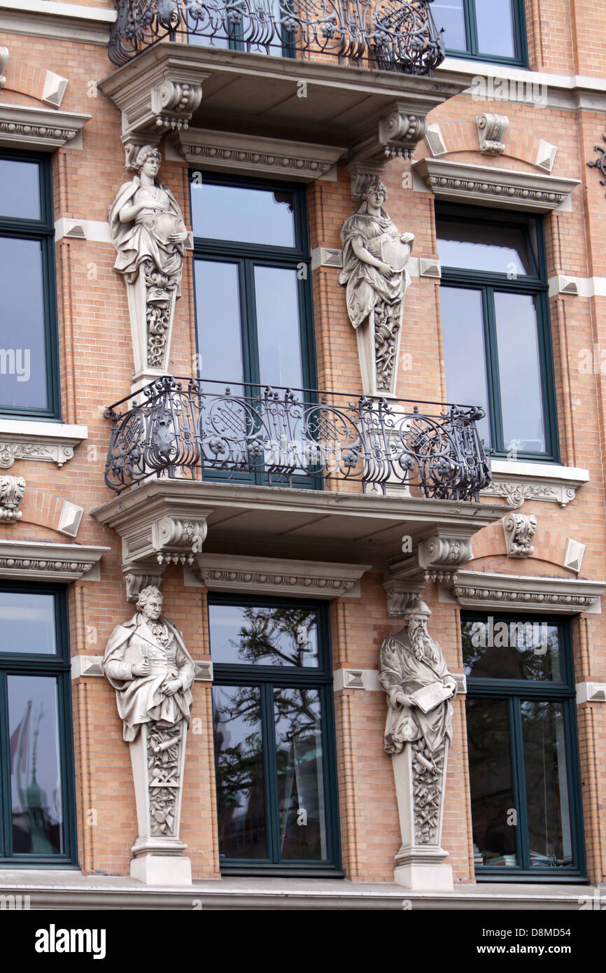 art nouveau frontage Stock Photo Alamy