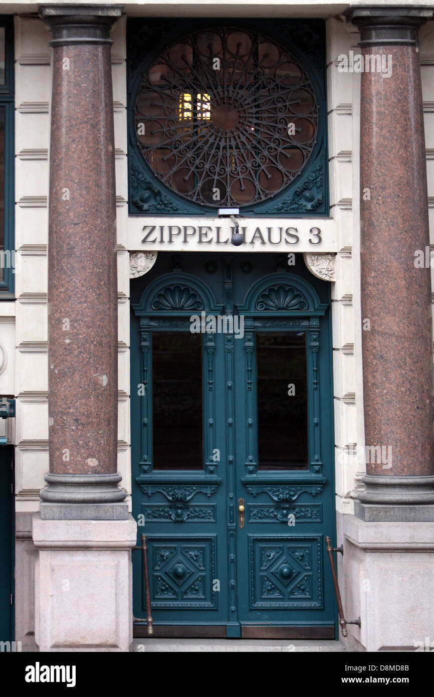doorway to Zippelhaus Stock Photo Alamy
