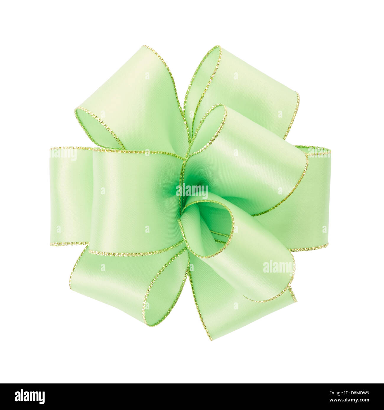 Green bow Stock Photo