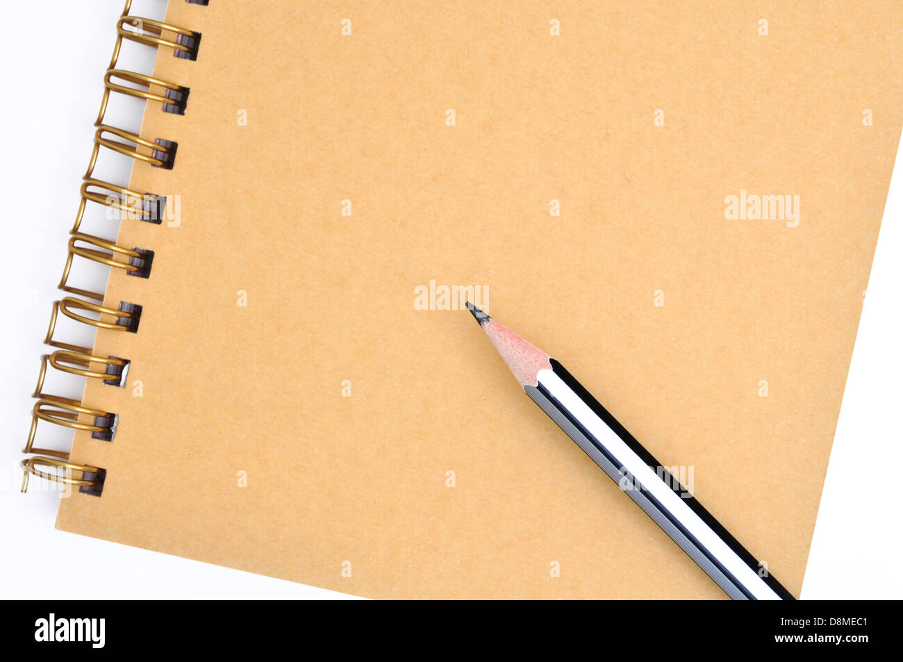 Notepad and Pencil Stock Photo - Alamy
