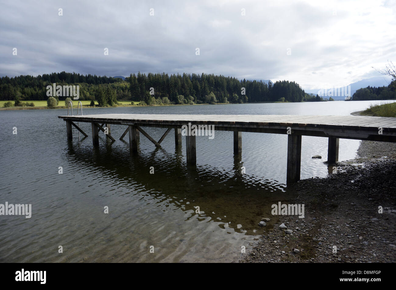 Lake with a balk Stock Photo Alamy