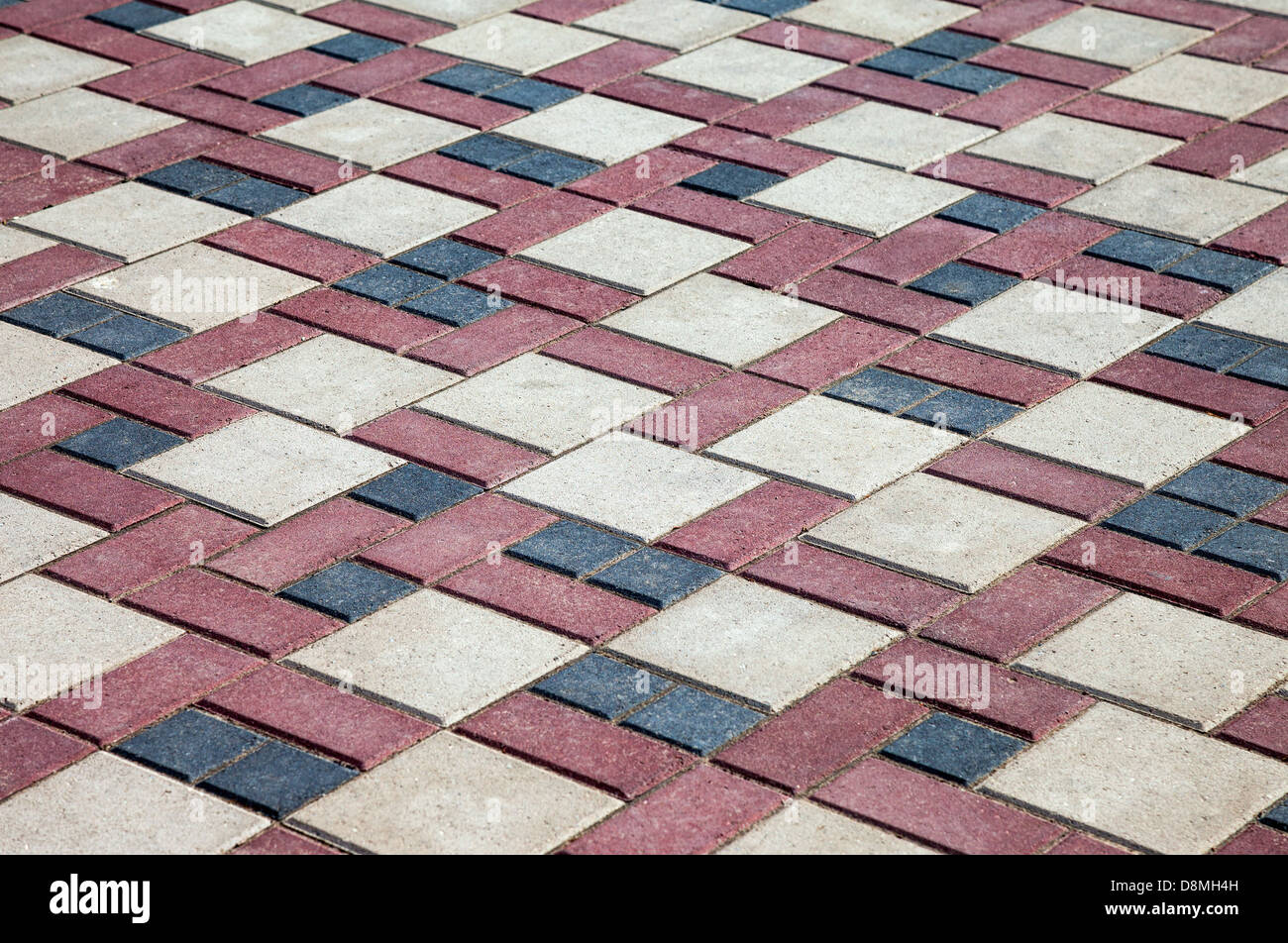 Red paving stones as background Stock Photo - Alamy