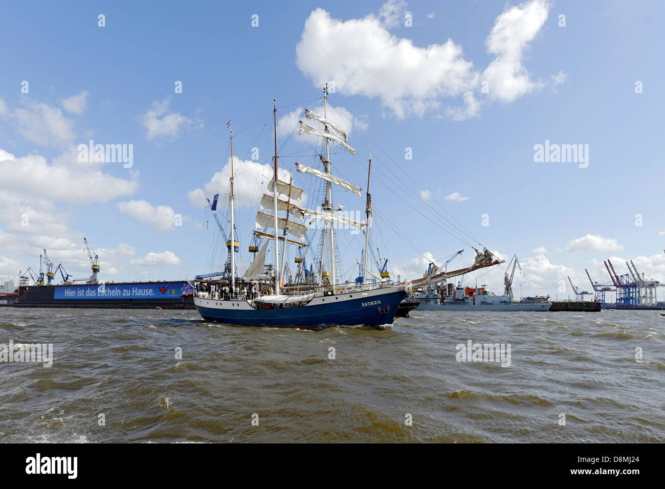 Sailing ship, Hamburg, Germany Stock Photo