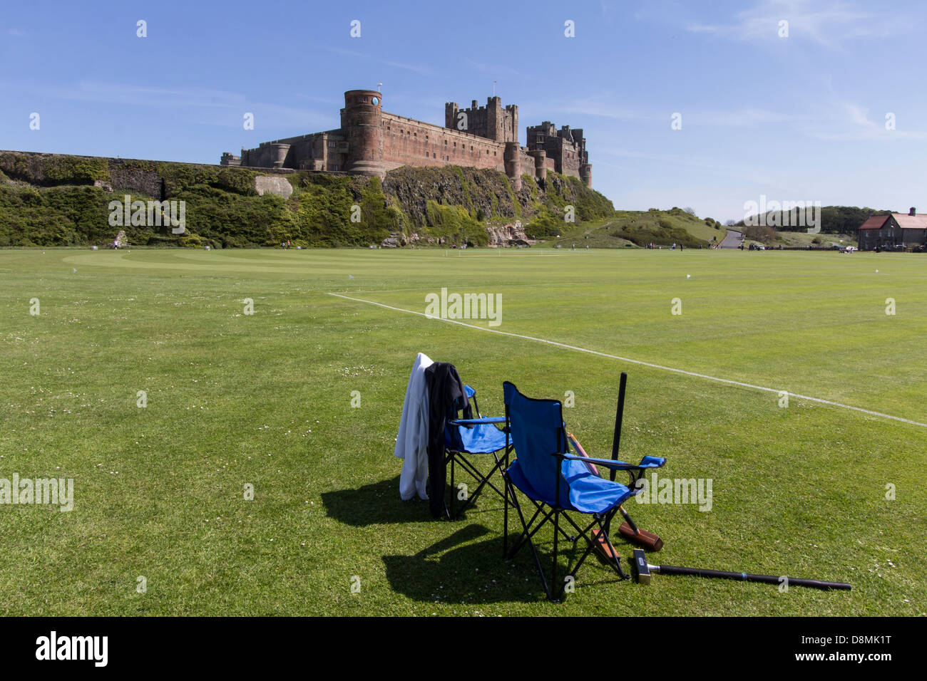 An image of Bamburgh Castle. Stock Photo