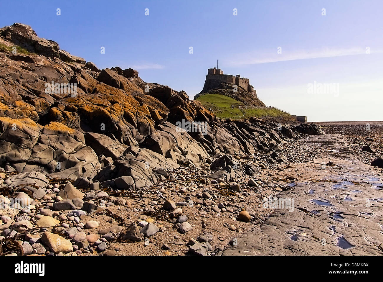 An image of lindisfarne castle. Stock Photo