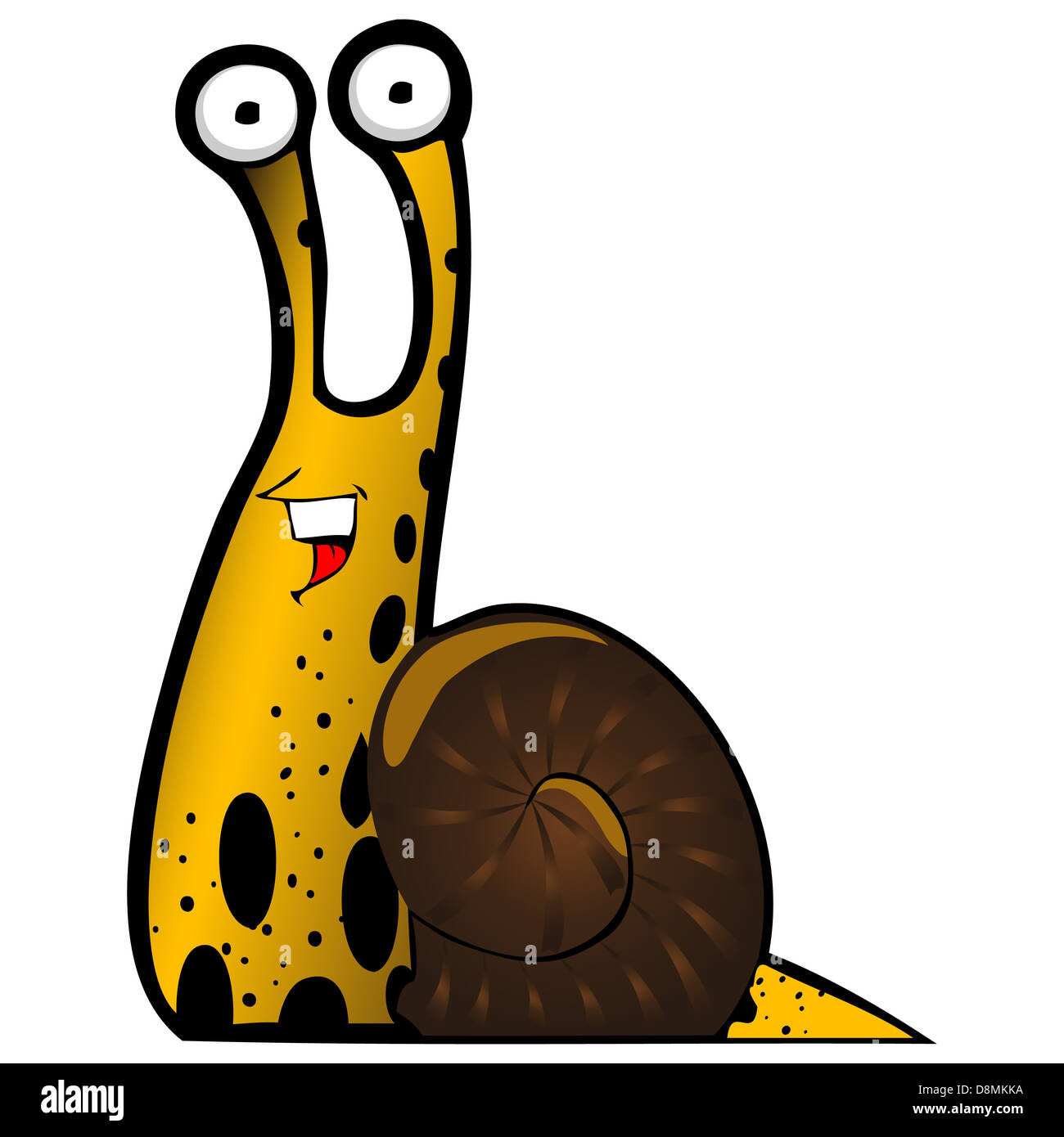 Graphic snail isolated on white background Stock Photo - Alamy