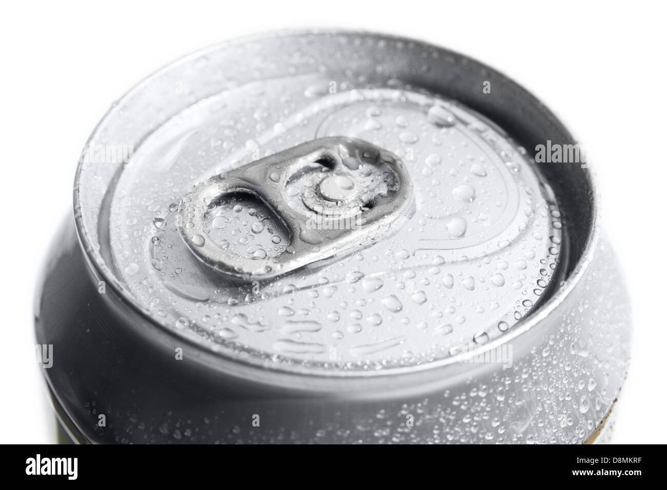 Close-up of metallic beer or soda can Stock Photo
