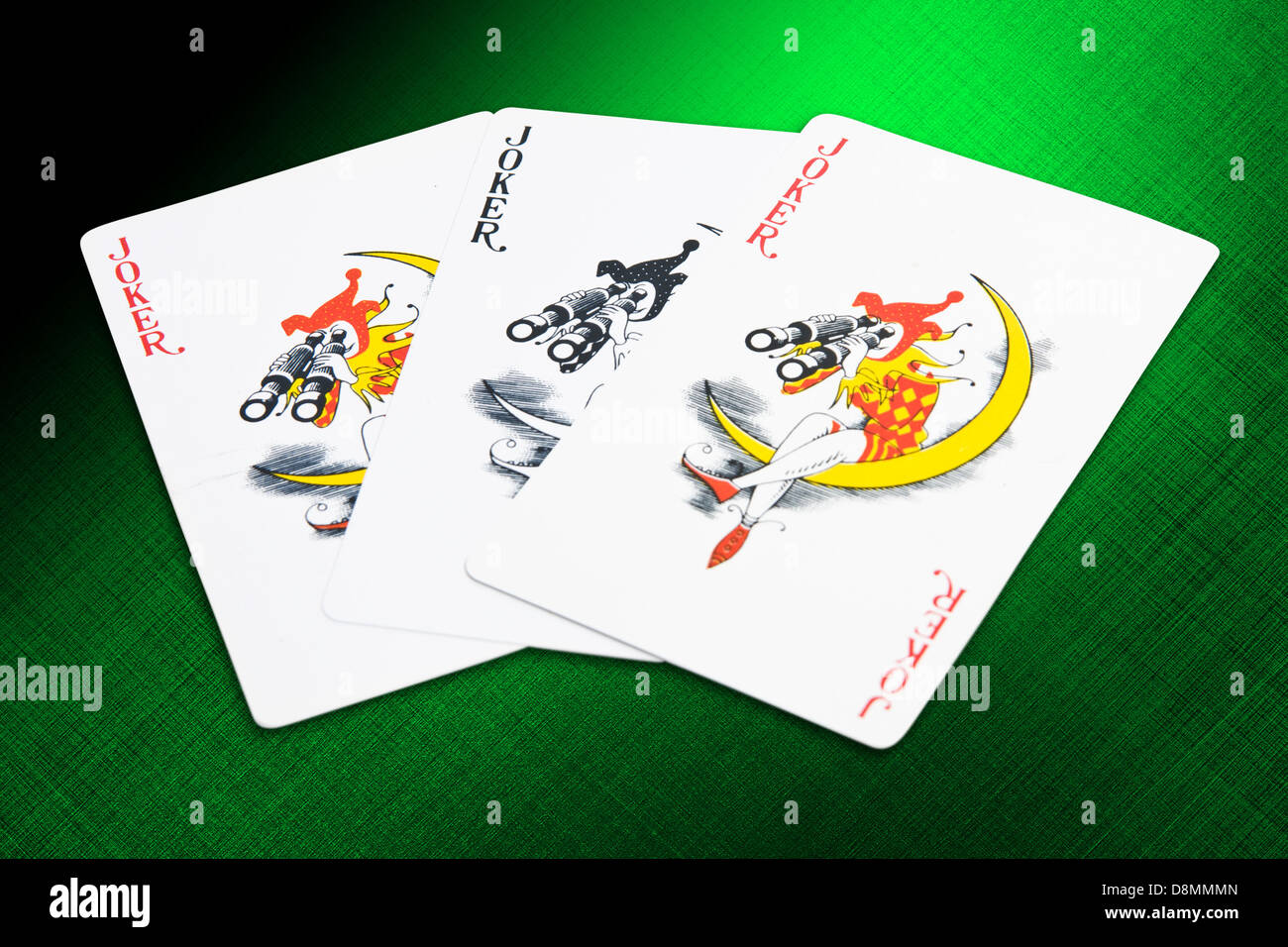 Jokers cards from a deck of playing cards Stock Photo Alamy