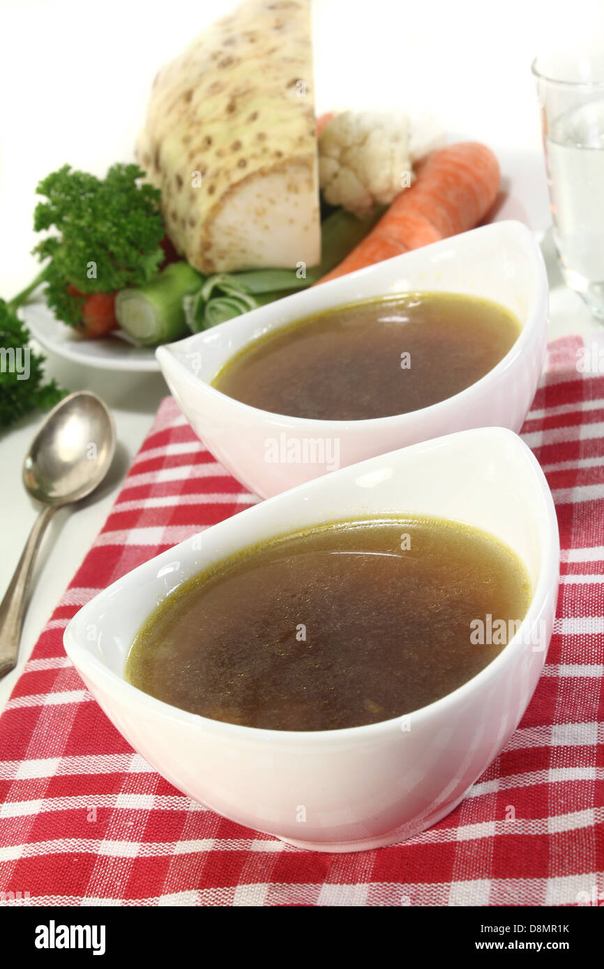 beef consomme Stock Photo Alamy