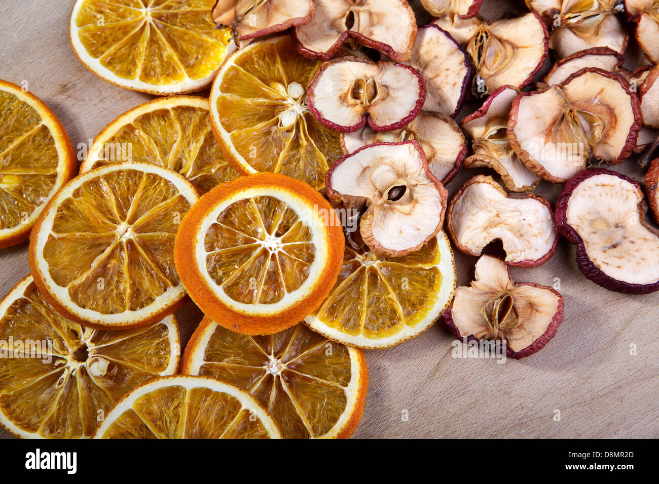 Dried Apple and Orange slices Stock Photo Alamy