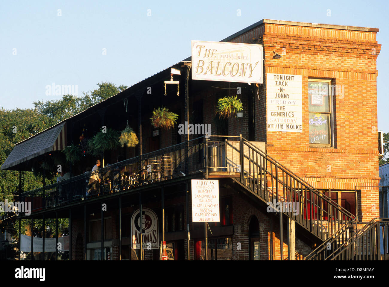 Elk283-4648 Louisiana, Cajun Country, Houma, The Balcony Restaurant Stock Photo