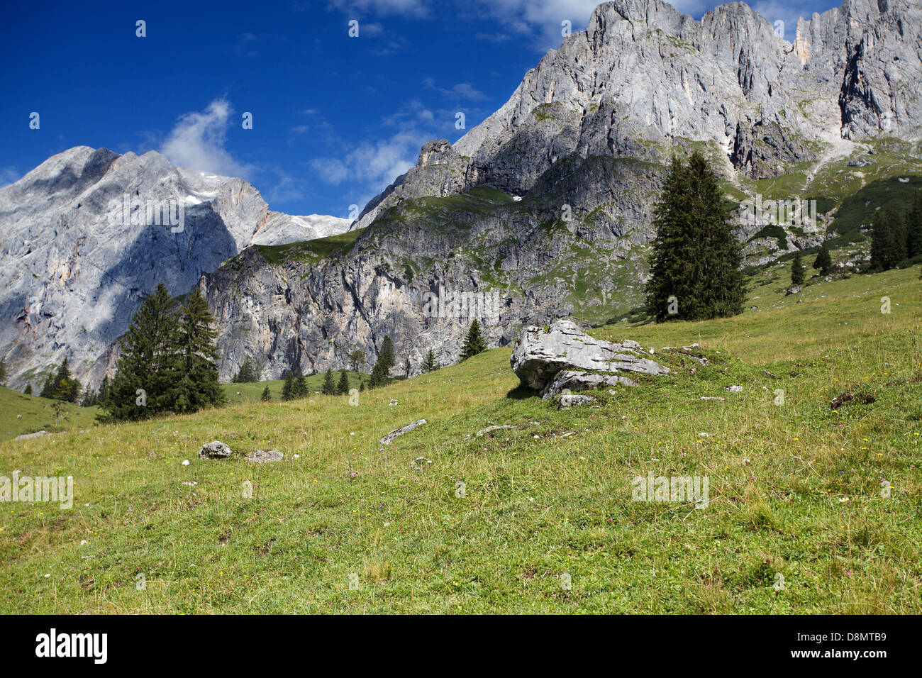 Austrian Alps in Summer Stock Photo