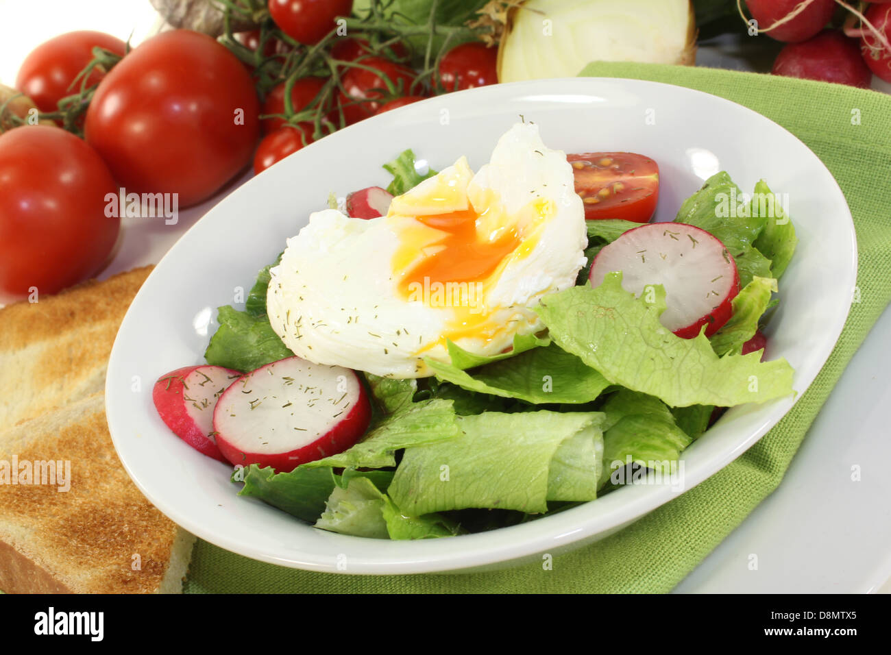 poached egg Stock Photo