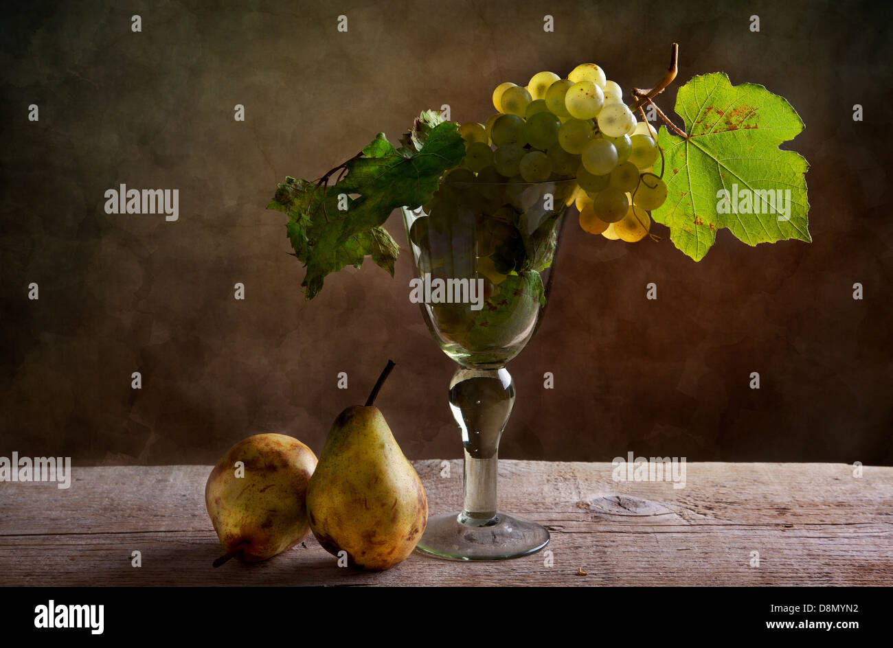 Pears and Grapes Stock Photo