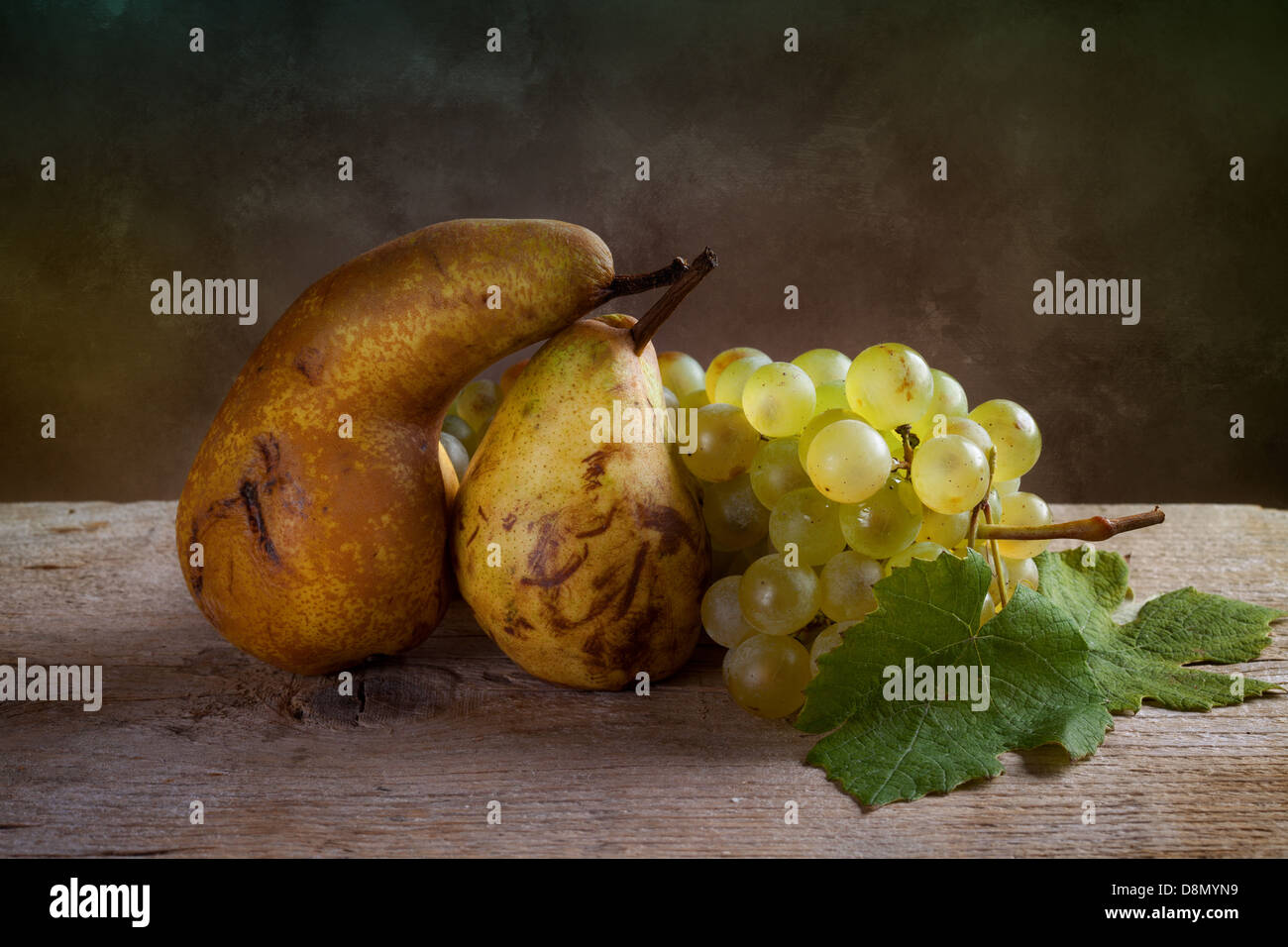 Pears and Grapes Stock Photo