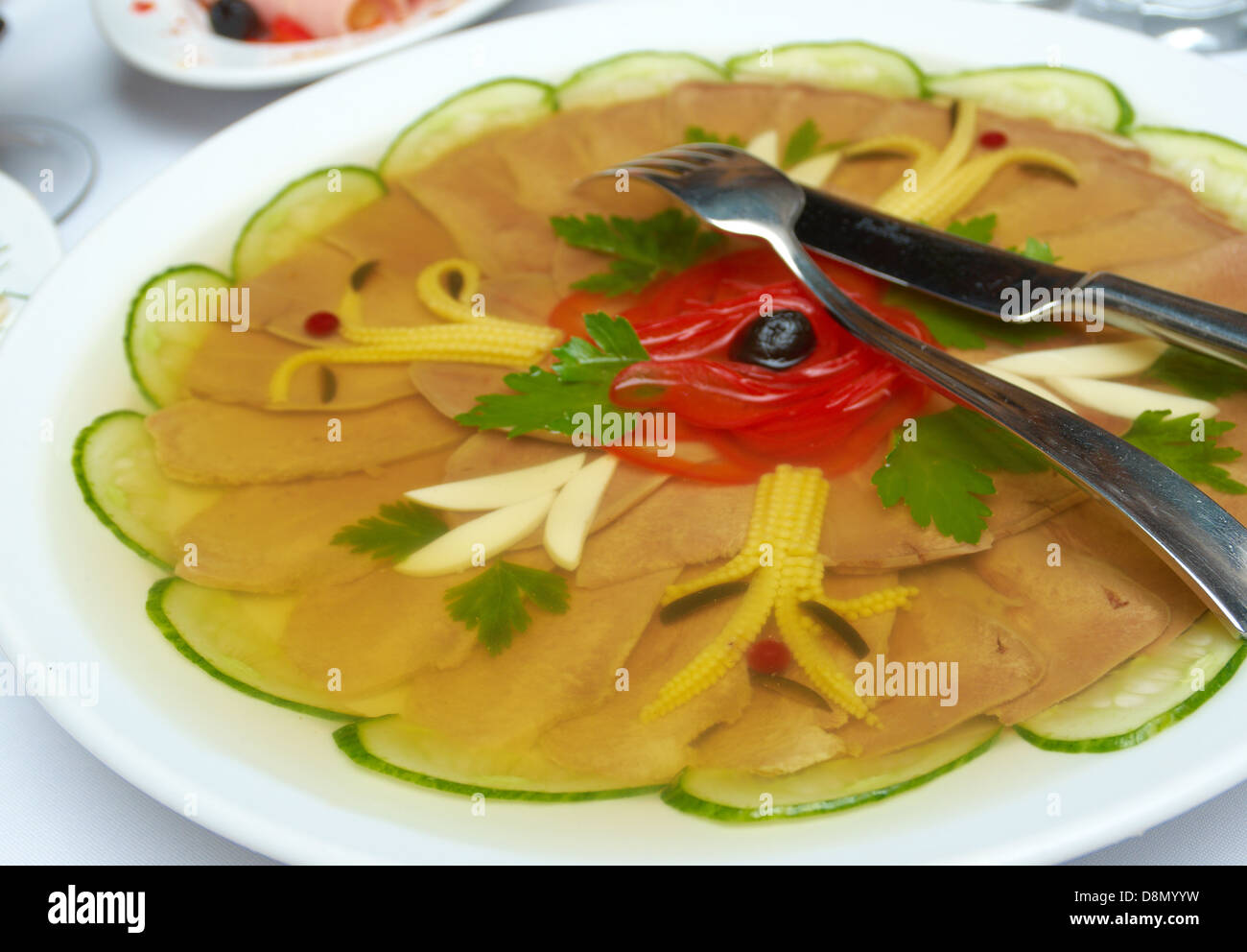 Aspic from meat Stock Photo - Alamy