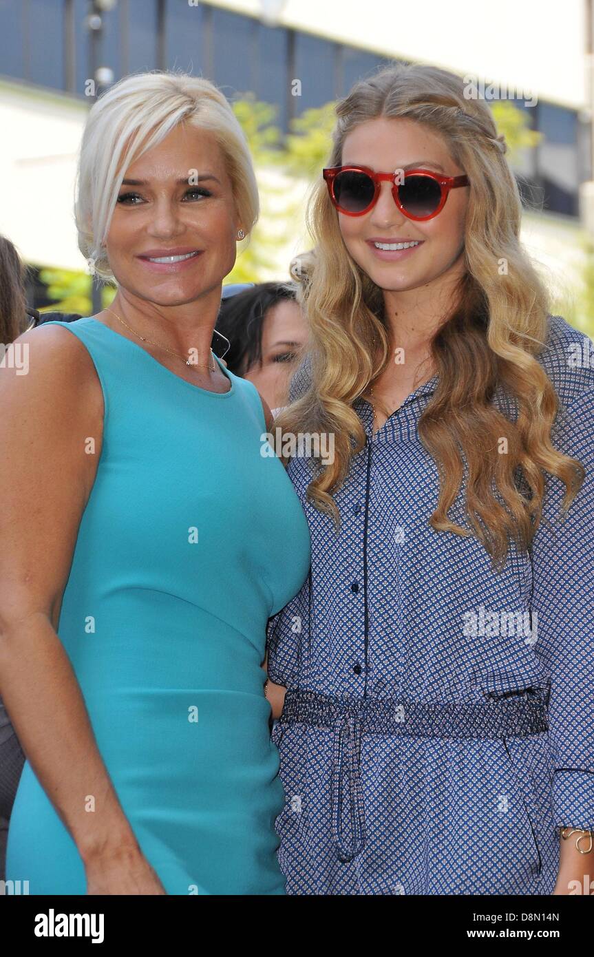 Los Angeles, California, USA. 31st May 2013. Yolanda Hadid, Gigi Hadid ...