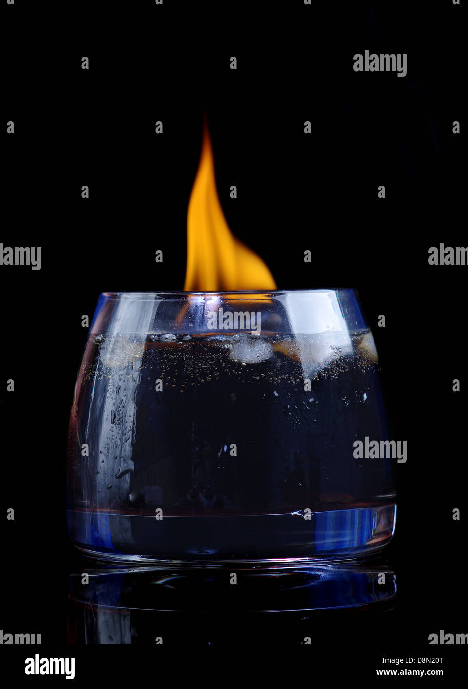 cola with cognac Stock Photo Alamy