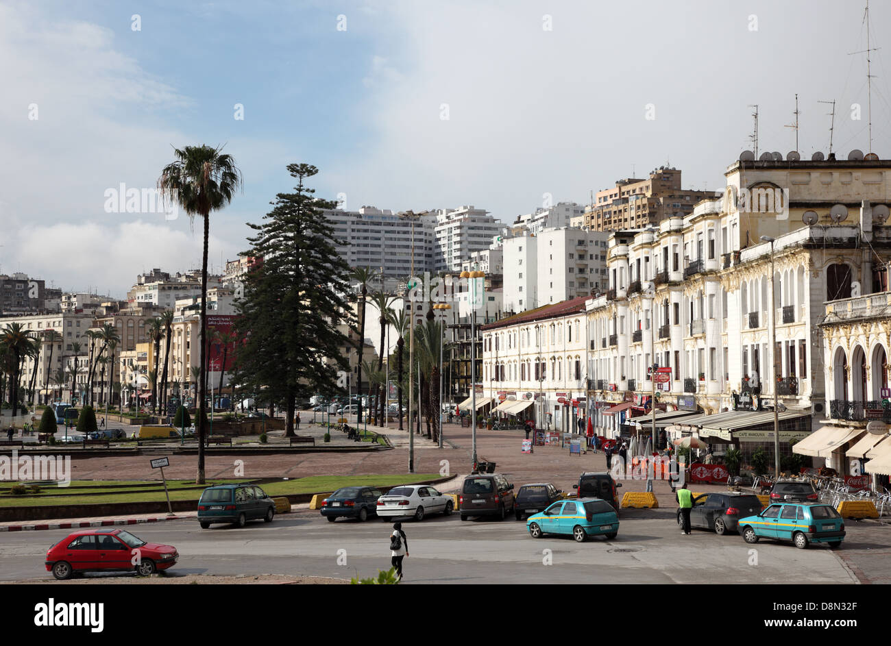 Avenue Mohammed VI in Tangier, Morocco Stock Photo