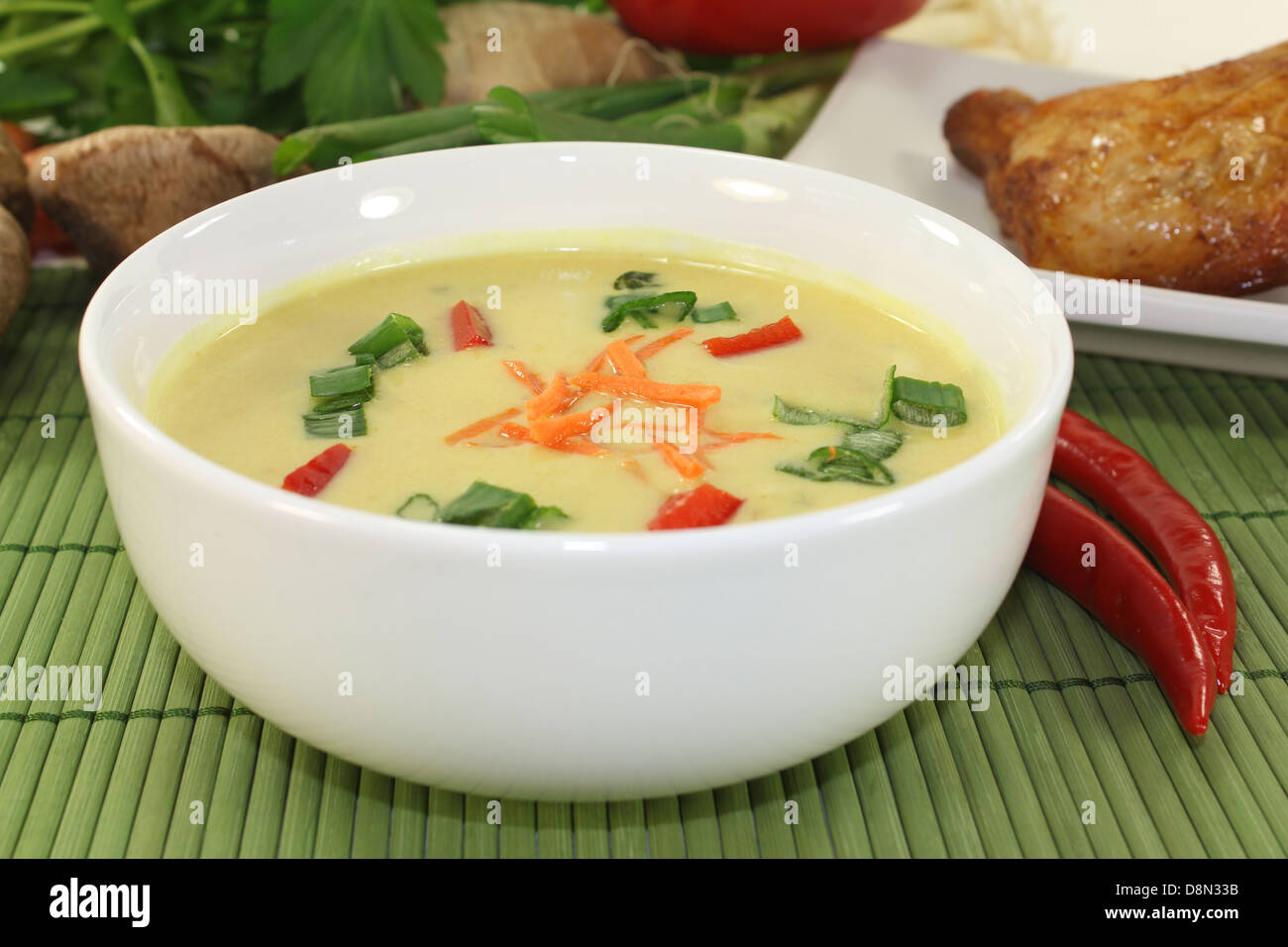 curry soup Stock Photo Alamy
