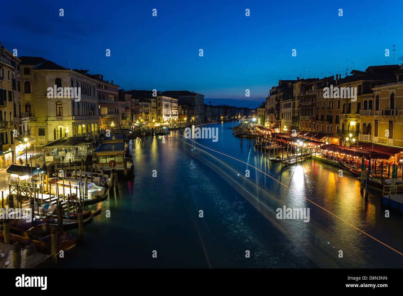 View over the Grand Canal from Rialto Bridge at Sunset Stock Photo - Alamy