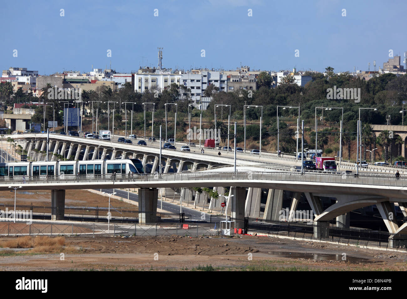 Elevated road in Rabat, Morocco Stock Photo