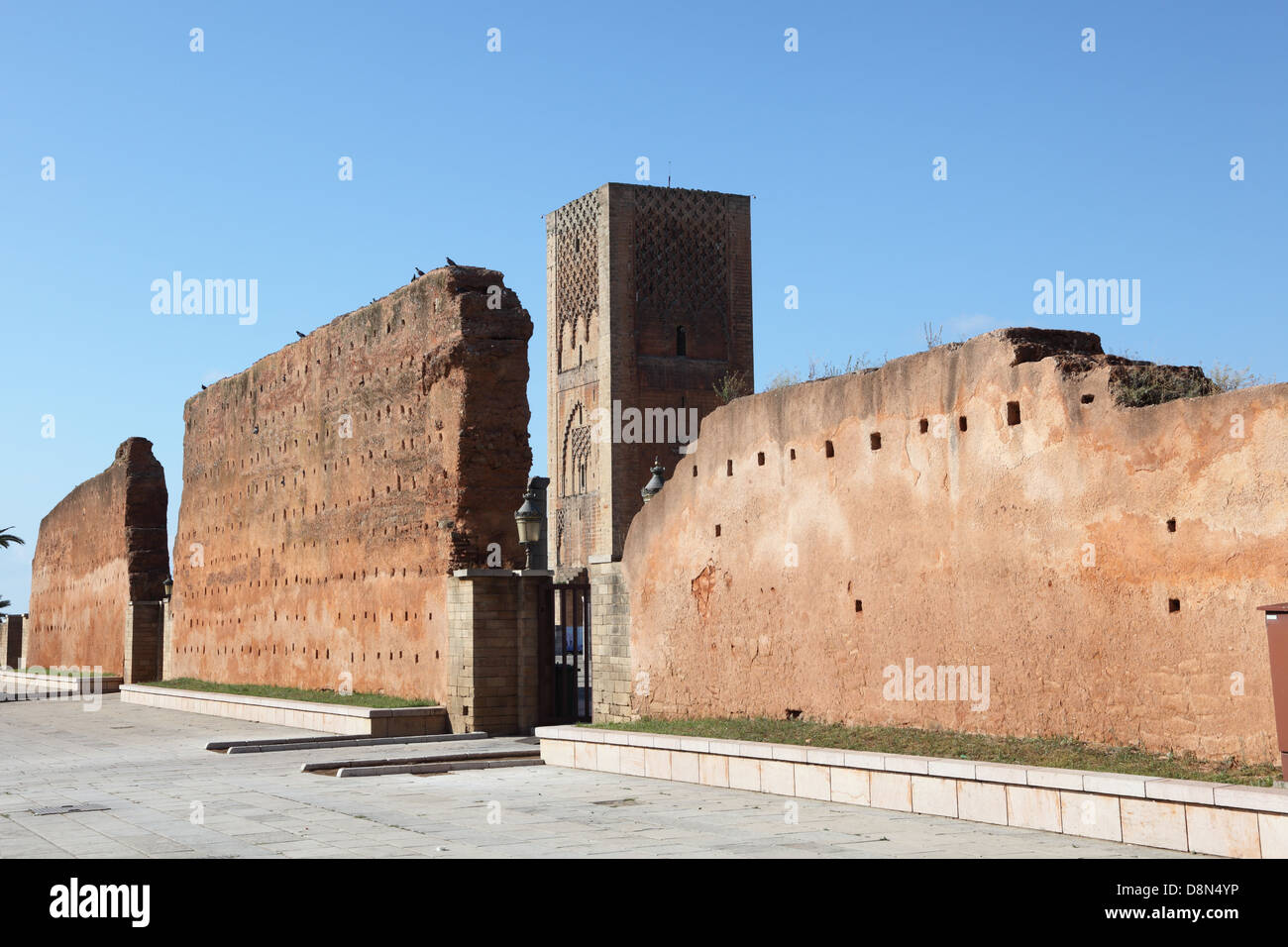 The Hassan Tower in Rabat, Morocco Stock Photo