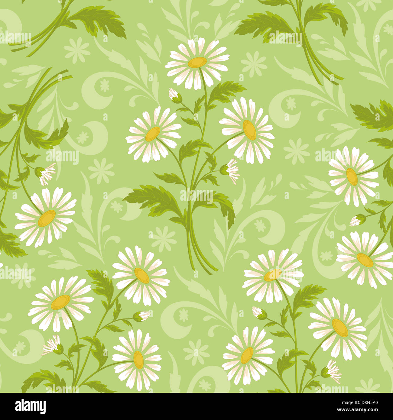Seamless floral background Stock Photo - Alamy