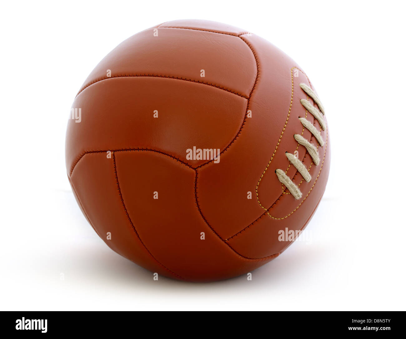 Vintage football ball Stock Photo