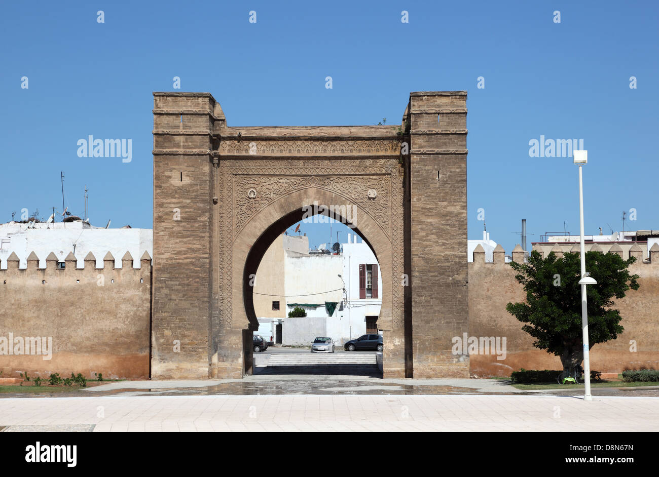 Gate to the medina of Sale, Morocco Stock Photo