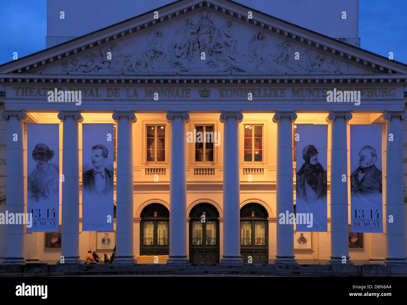 Belgium, Brussels, Théatre de la Monnaie, Stock Photo