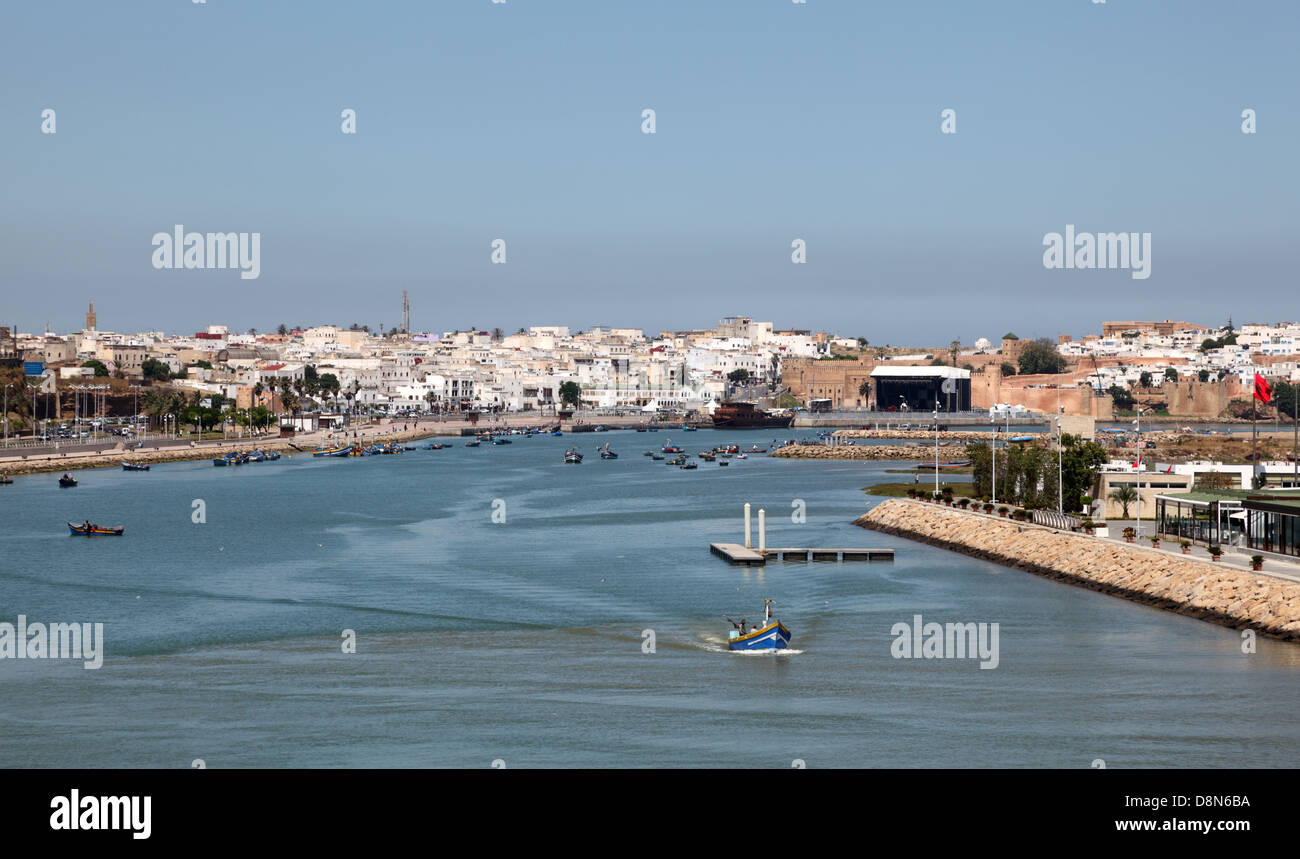 River Bou Regreg in Rabat, Morocco Stock Photo