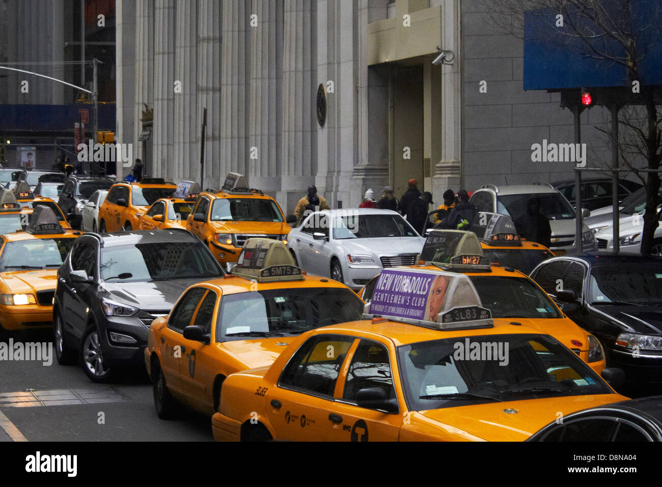 New York City USA taxi cabs Stock Photo Alamy