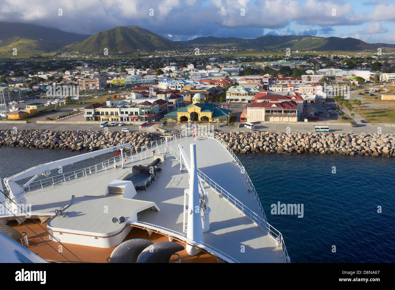 Caribbean island of Basseterre Saint Kitts and Nevis island in the West Indies Stock Photo
