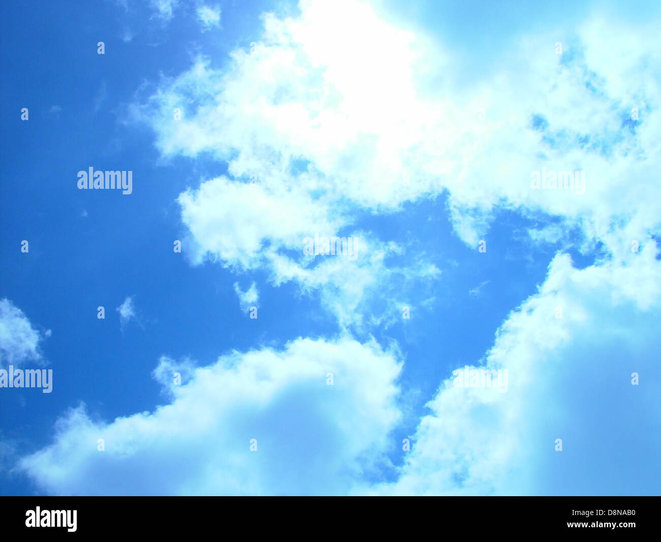 Sun lights up the clouds Stock Photo Alamy