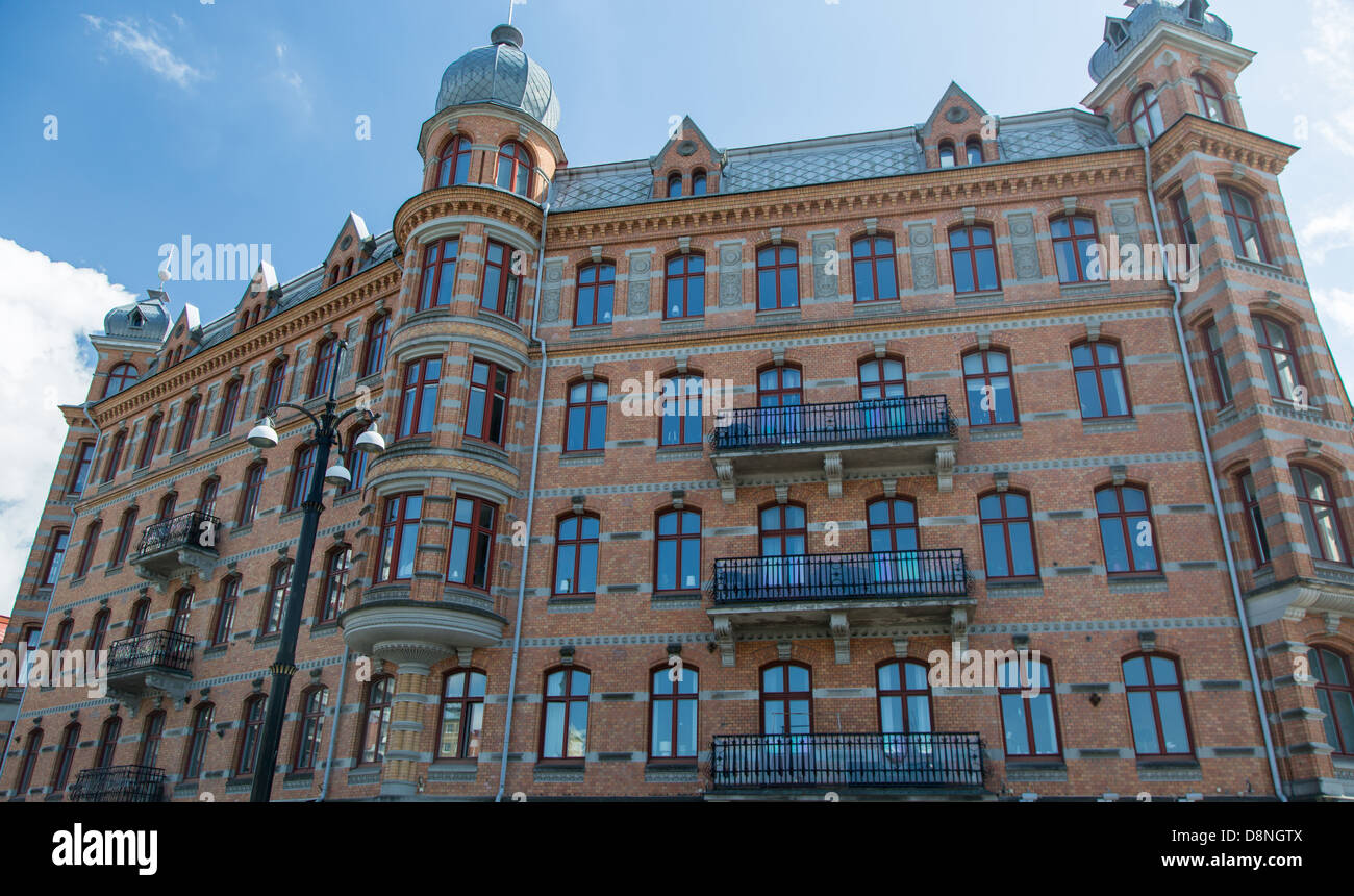 Typical architecture of apartment buildings in Gothenburg, Sweden Stock