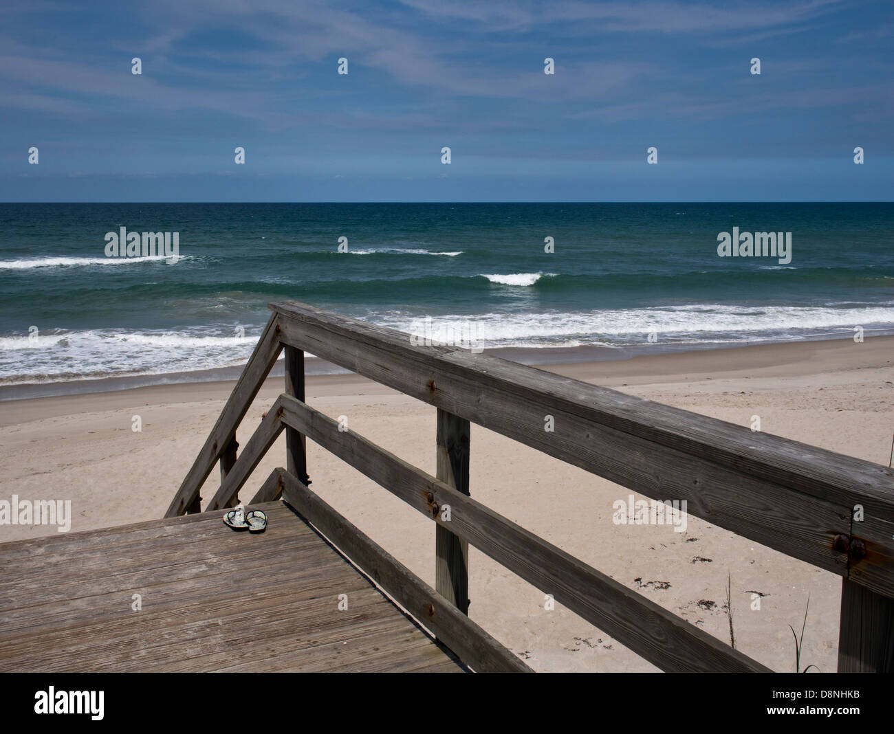 Beaches of Brevard County in Central Florida on the Atlantic Ocean Stock Photo